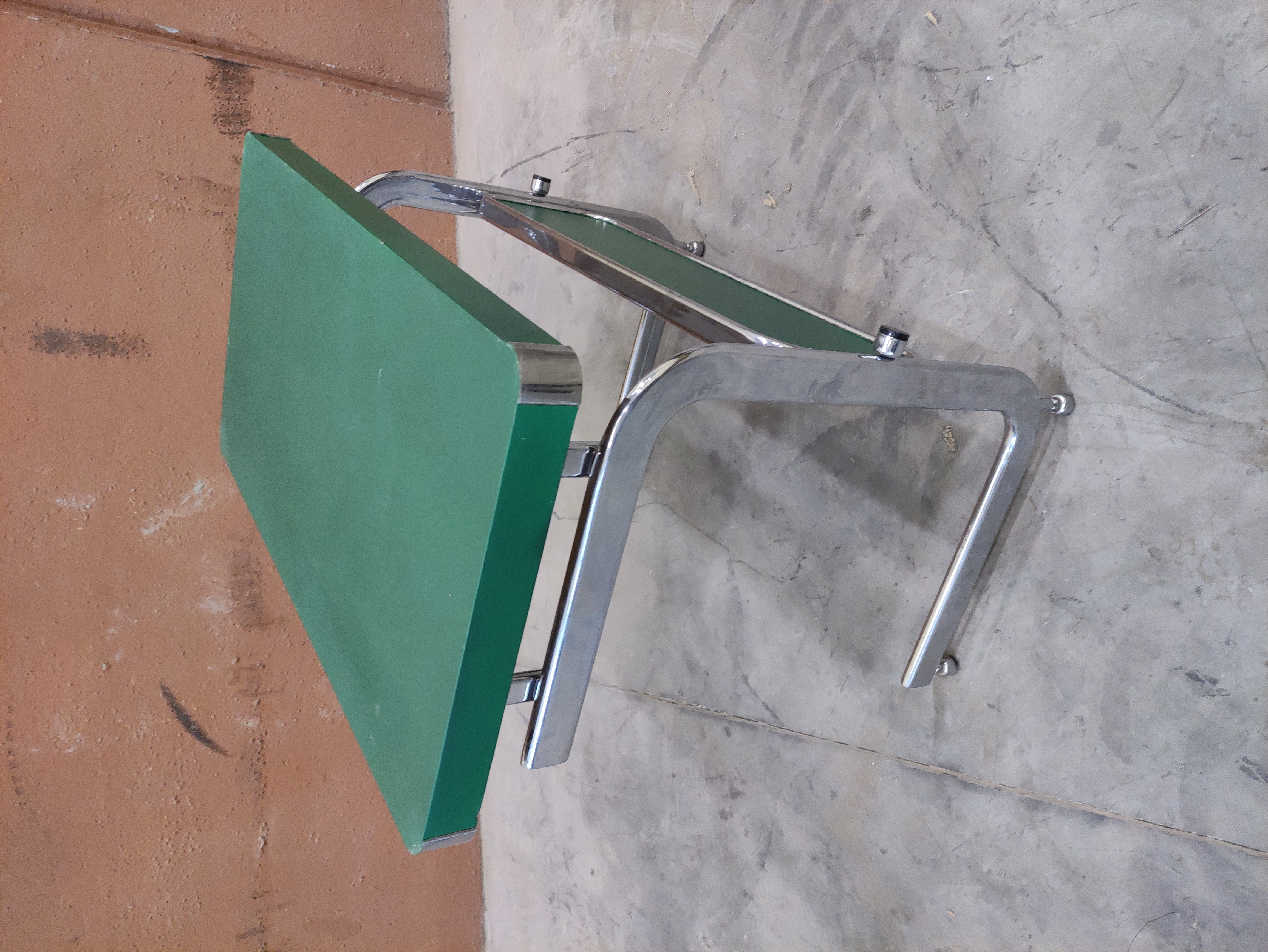 mesa oficina 2piezas mostrador inox formica 73x82x45 2u